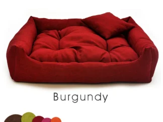 dog bed sawana burgundy