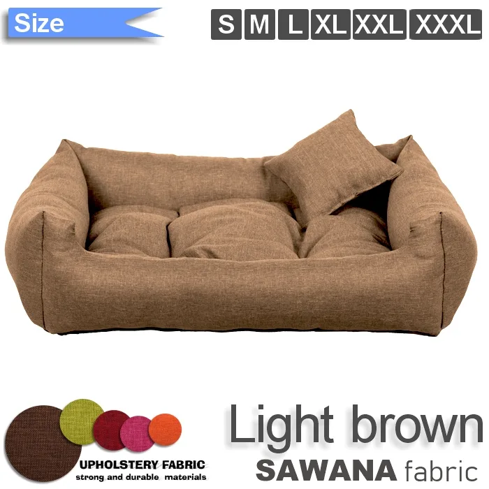 dog bed brown sawana