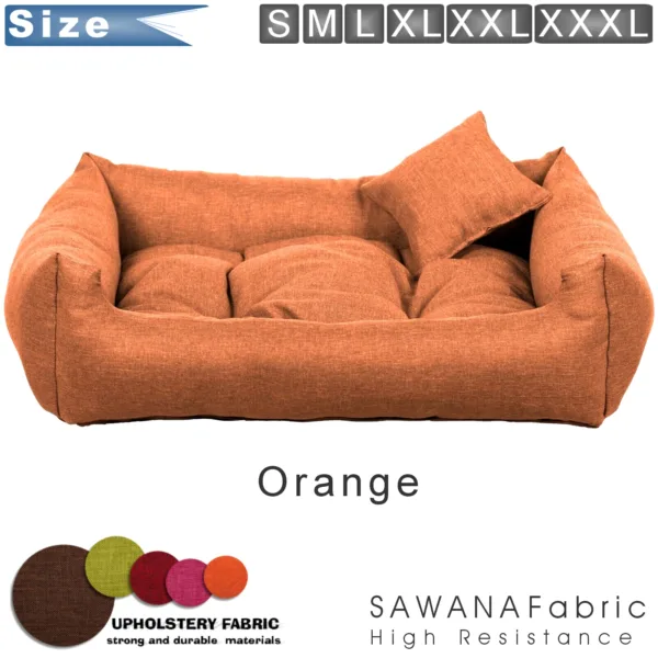 Dog bed orange sawana