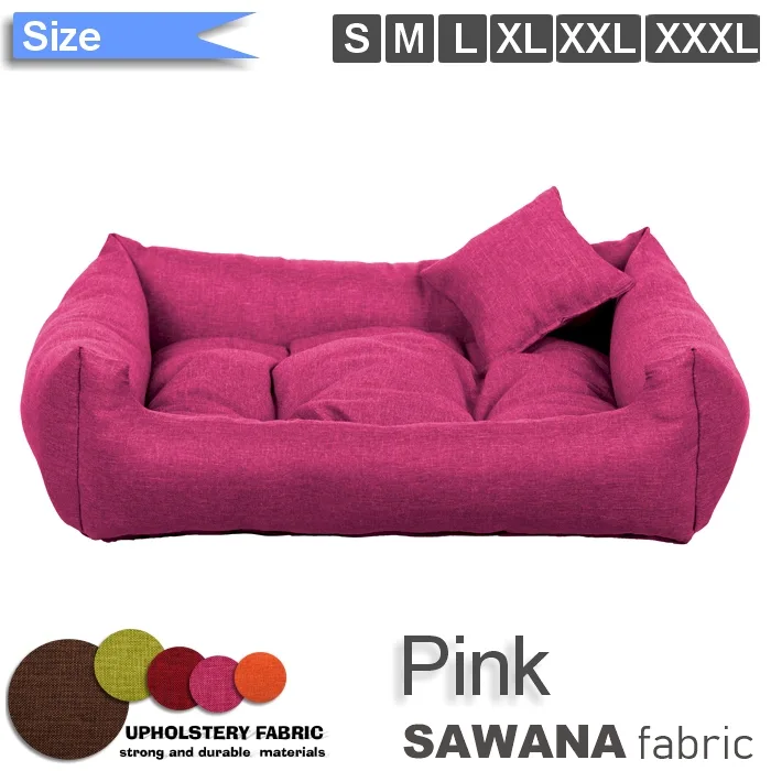 dog bed pink sawana