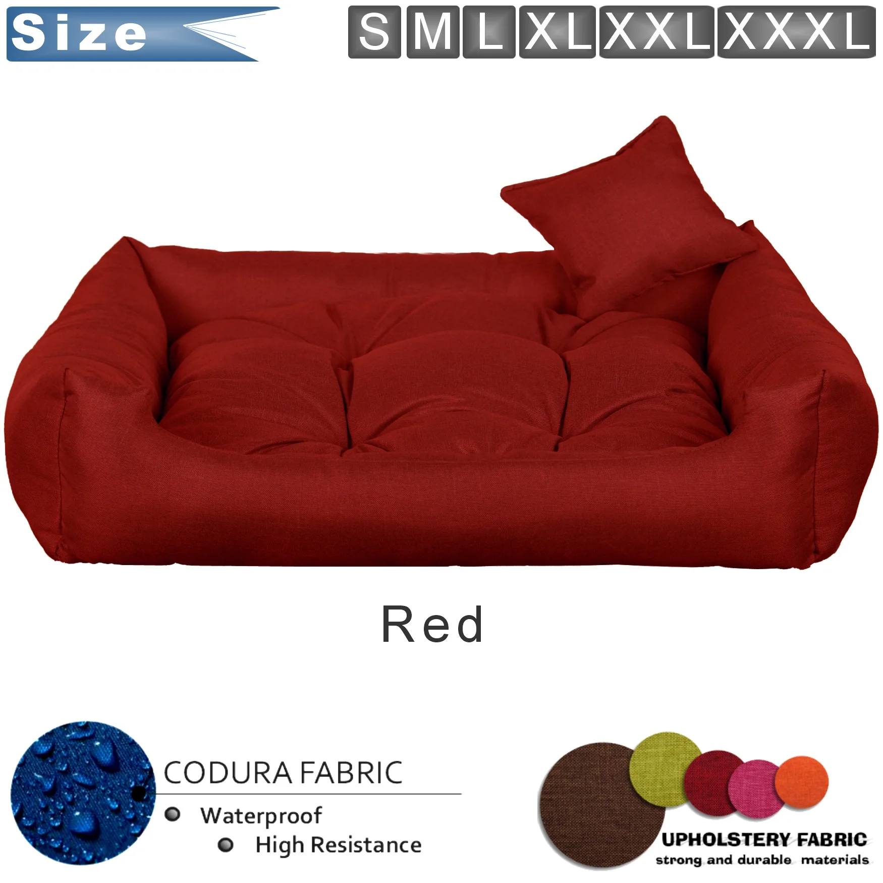 dog bed Red codura