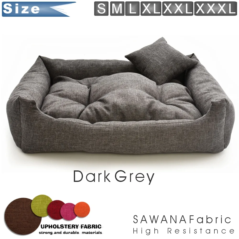 dog bed Sawana dark grey