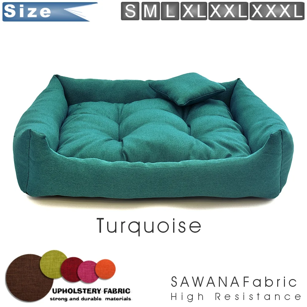 dog bed Turquoise sawana