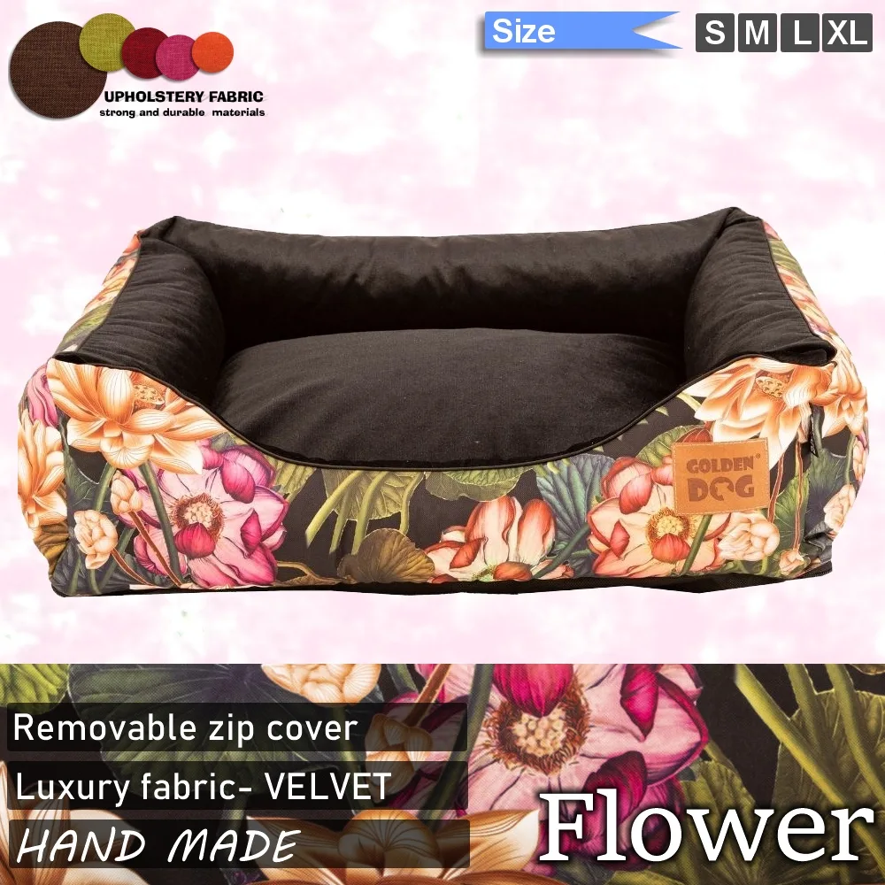 dog bed flower