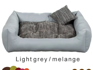 dog bed eco-leather Light grey melange