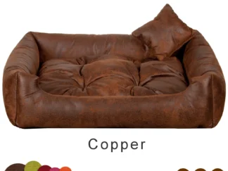 dog bed eco-leather copper