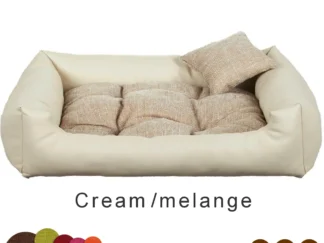 dog bed eco-leather Cream melange