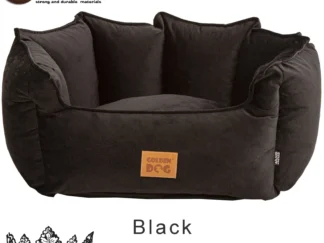 dog bed crown black