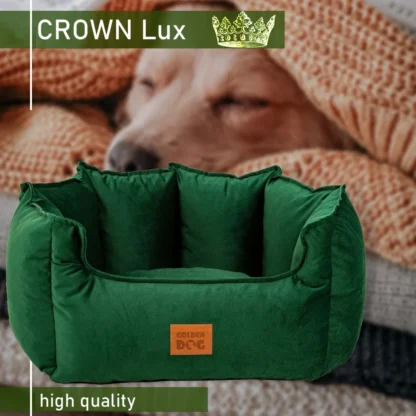 Dog bed crown green