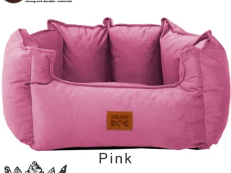 dog bed crown pink