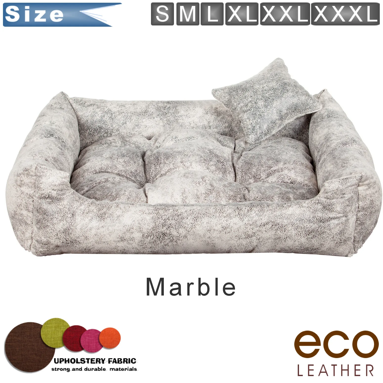 dog bed eco-leather Marble