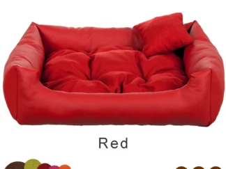 dog bed eco-leather Red