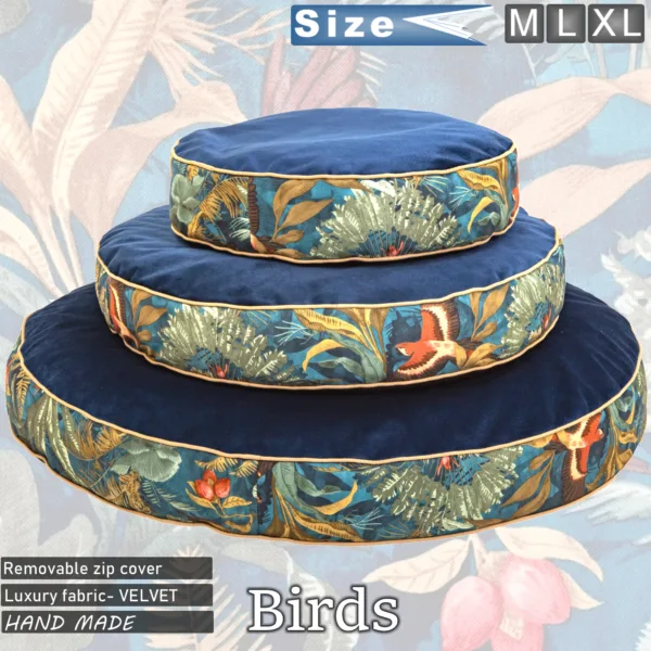 dog bed pouffe bird