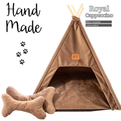 dog bed tipi royal cappuccion