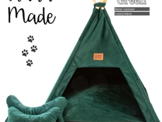 dog bed tipi royal green